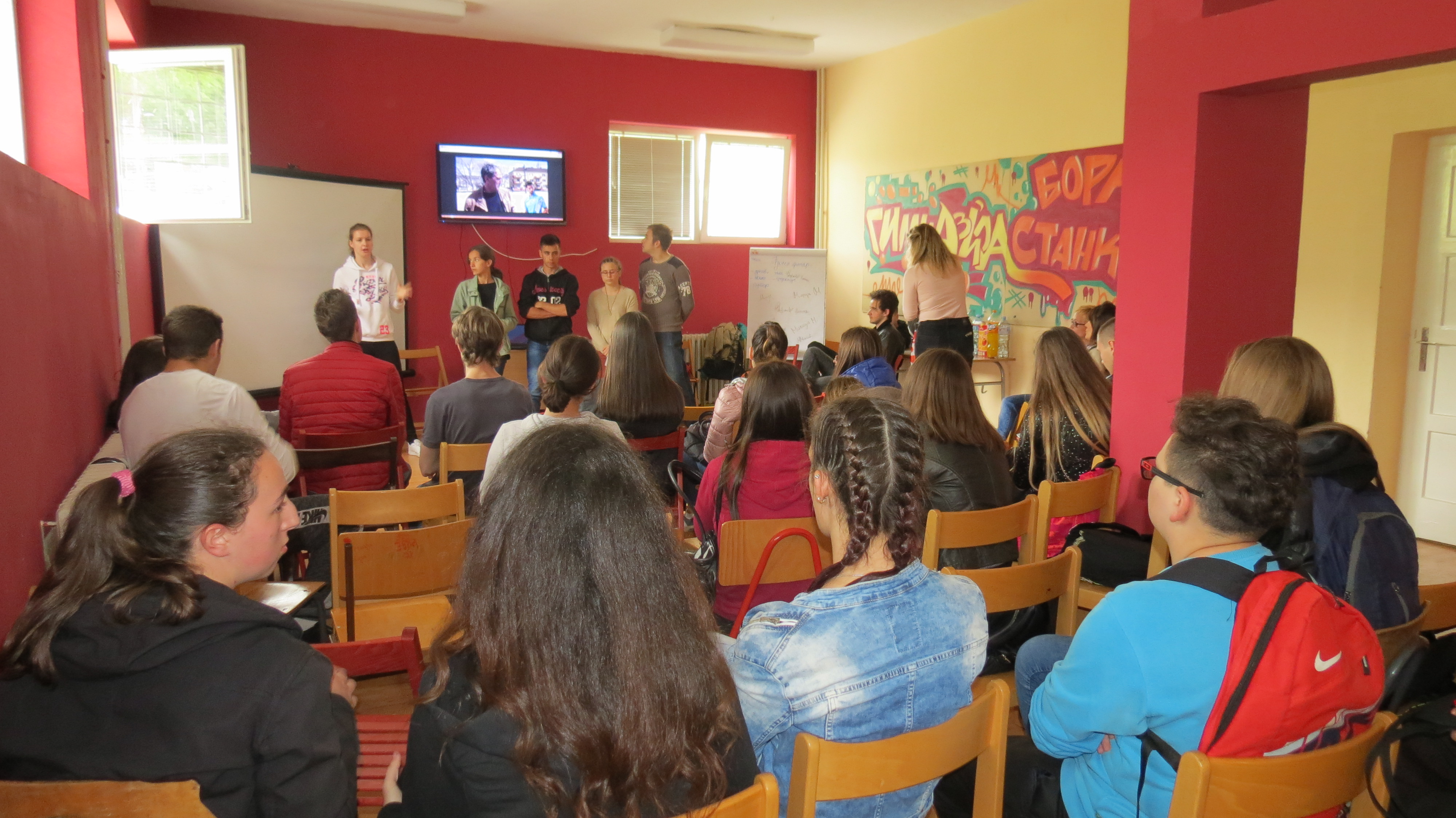 Workshops were held at the "Bora Stanković" gymnasium in Bor.