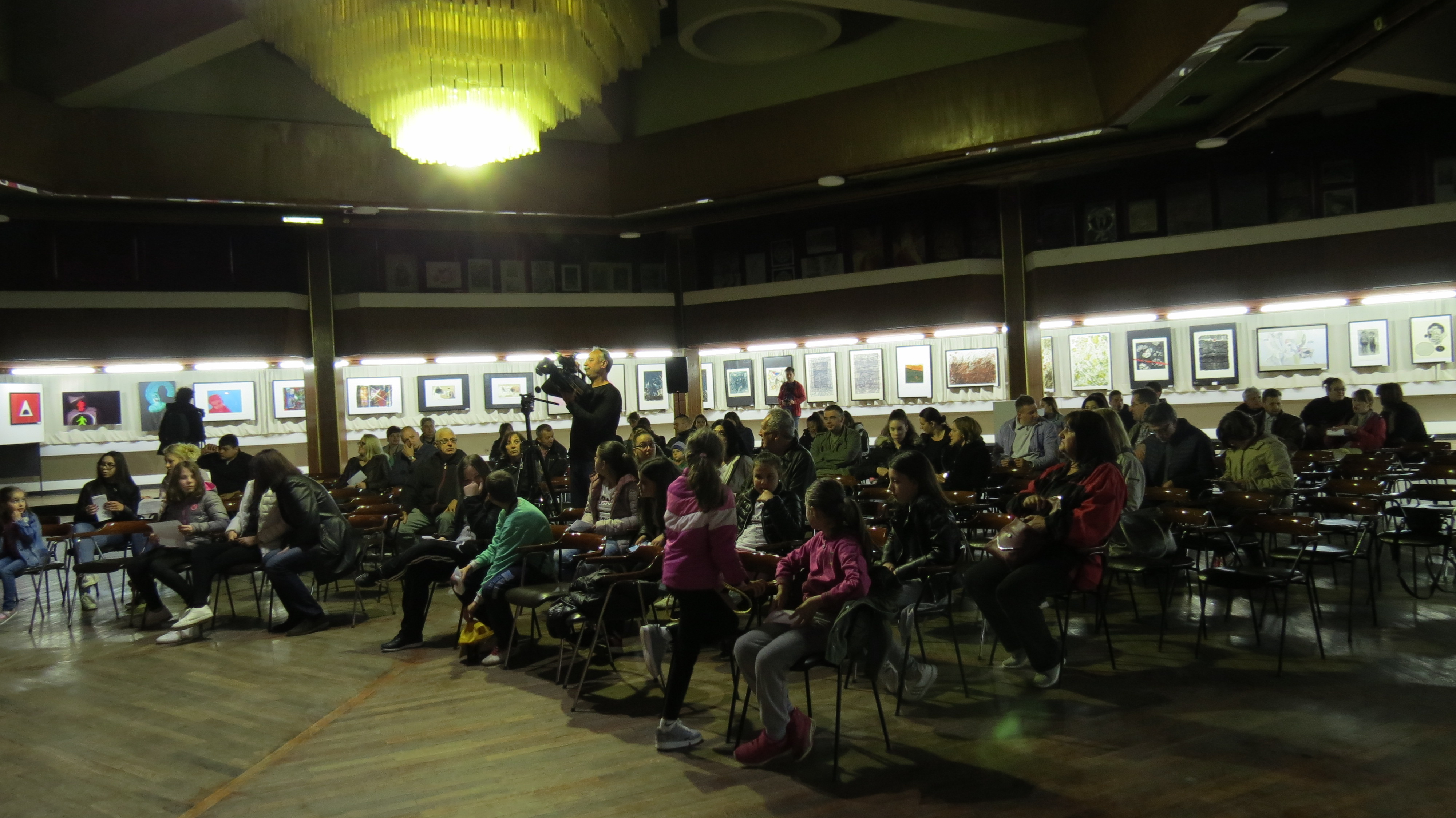 Audience at the performance of "Find your channel" play at the Majdanpek Cultural Center.